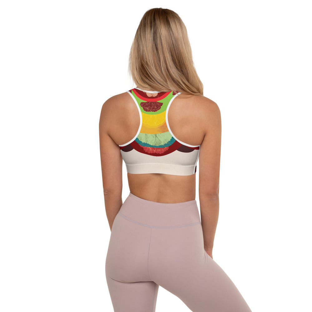 Half Mandala Padded Sports Bra