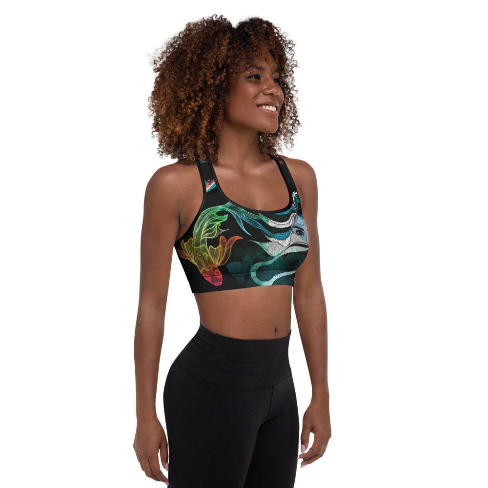 All over Padded Sports Bra